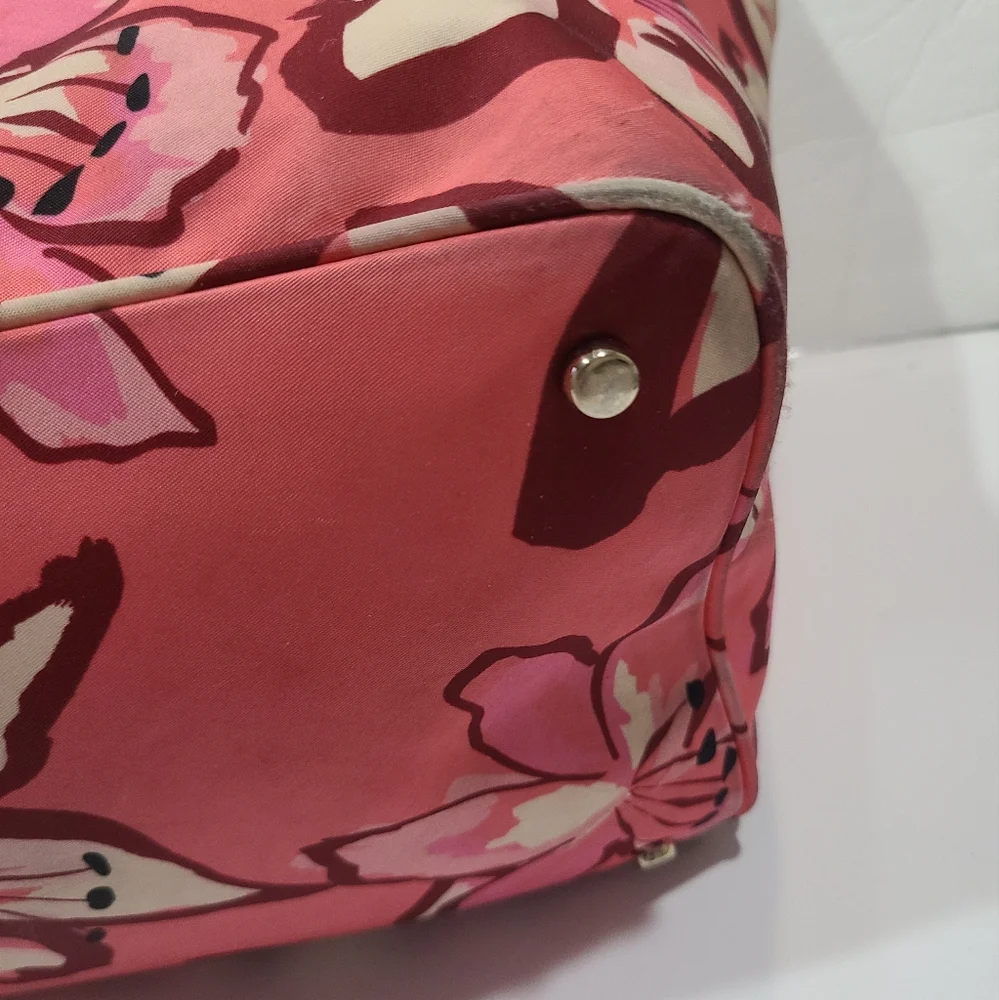 Kate Spade Floral Pink Diaper Tote Bag 19×13×7 in.